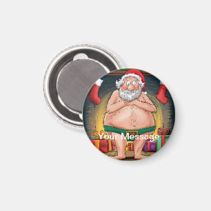 Grappige Vuil Santa Kerstcollectie Magneet