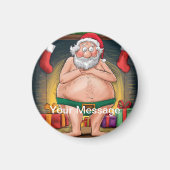 Grappige Vuil Santa Kerstcollectie Magneet (Voorkant)