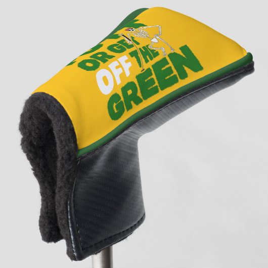 Grappige 'Vuilbekken op de green' putt of oprotten Golfheadcover (3/4 voorkant)