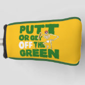 Grappige 'Vuilbekken op de green' putt of oprotten Golfheadcover (Voorkant)
