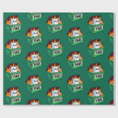 Grappige vuilcontainer vuur alles fijne marshmallo cadeaupapier (Vlak)