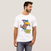 grappige vuile vogel stoute toekan cartoon t-shirt (Voorkant volledig)