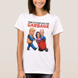 Grappige vuilnis voor Trump 2024 - Tijd om Th T-shirt