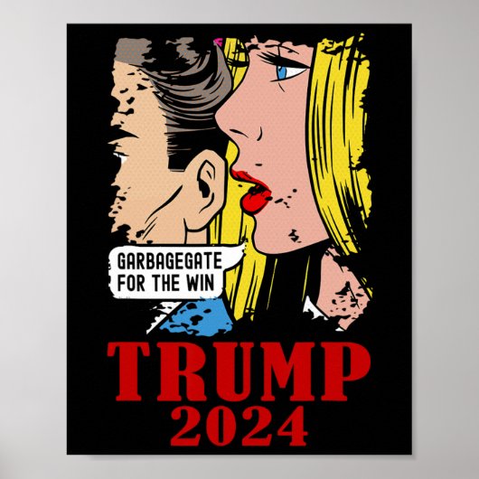 Grappige vuilnisbak Trump Garbagegate voor de over Poster (Voorkant)