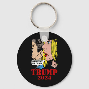 Grappige vuilnisbak Trump Garbagegate voor de over Sleutelhanger