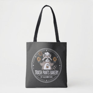 Grappige Vuilnisbroek Bakkerij Wasbeer Steegje Est Tote Bag