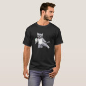Grappige Vuistbal Kat Sport T-shirt (Voorkant volledig)