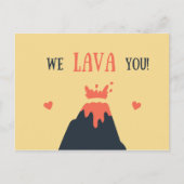 Grappige Vulkaan Briefkaart (Voorkant)