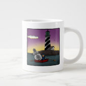 Grappige vuurtoren Humor koffie Mok (Rechts)