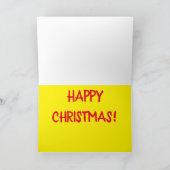 Grappige vuurtoren kerstcadeau Cartoon Feestdagen Kaart (Binnen)