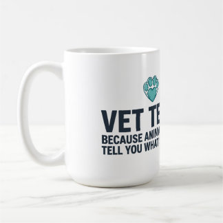 Grappige waardering mok voor dierenarts assistent