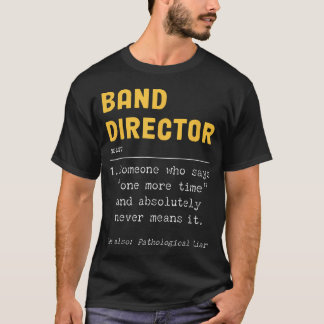 Grappige waardering voor drumfanfare-dirigent t-shirt