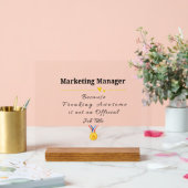 Grappige waardering voor marketingmanager acryl bord (Huwelijk)
