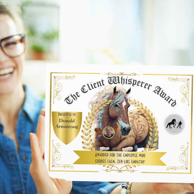 Grappige waardering voor medewerkers - Klant Whisp (Funny employee appreciation awards lift morale and motivate people. )