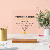 Grappige waardering voor Operations Manager Acryl Bord (Huwelijk)
