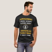 Grappige waarschuwing pijlpunt jagen pijlpunten t-shirt (Voorkant volledig)