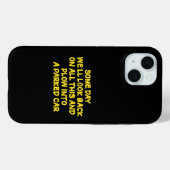 Grappige Waarschuwing Tijdens Nostalgisch Rijden Q Case-Mate iPhone Case (Achterkant (horizontaal))