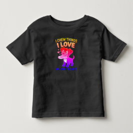 Grappige Waarschuwingsgrafik voor Hondenspeelgoed Kinder Shirts