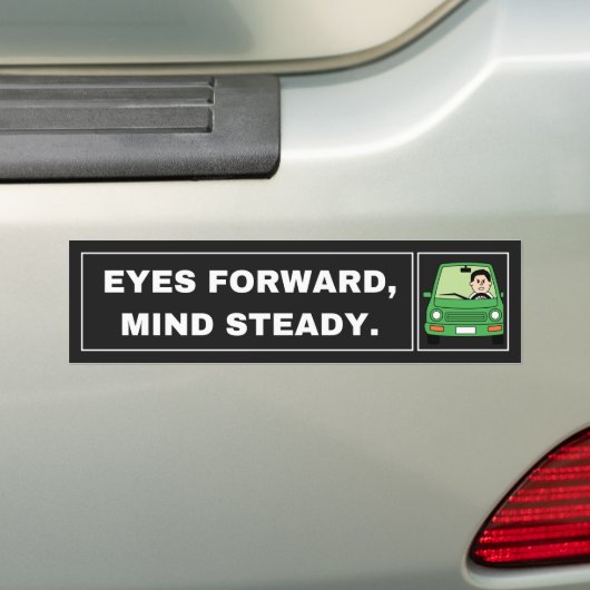 Grappige Waarschuwingssticker voor op de bumper Bumpersticker (Op auto)