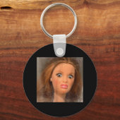 Grappige walgelijke pop gezicht meme sleutelhanger (Voorkant)