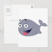 Grappige Walvis Briefkaart (Voorkant / Achterkant)