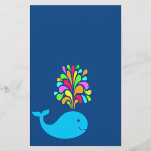 Grappige walvis flyer