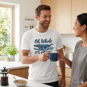 Grappige Walvis-grap "Oh Walvis" Hump Day-ontwerp T-shirt