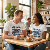 Grappige Walvis-grap "Oh Walvis" Hump Day-ontwerp T-shirt
