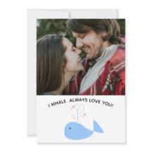 grappige walvis houdt van je valentijn/verjaardags