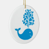 Grappige walvis keramisch ornament (Rechts)