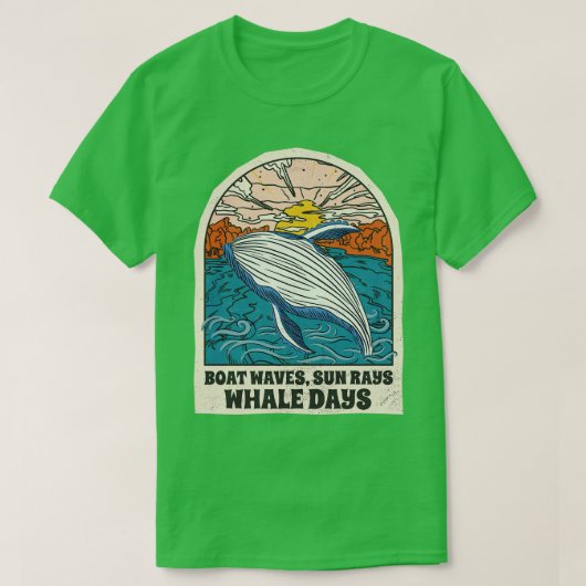 Grappige walvis kijken Zee zoogdier 5 T-shirt (Design voorkant)
