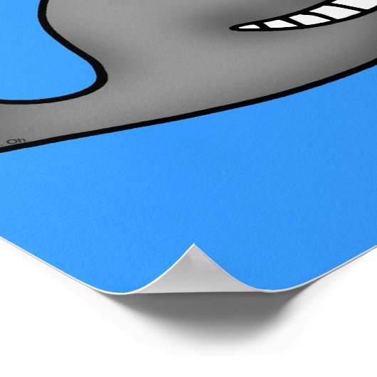 Grappige walvis poster (Hoek)