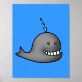 Grappige walvis poster (Voorkant)