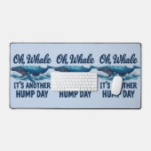 Grappige Walvisgrap "Oh Walvis" Bultdagontwerp Bureaumat (Keyboard & Muis)