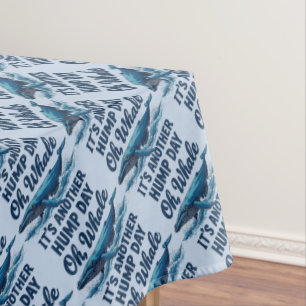 Grappige Walvisgrap "Oh Walvis" Bultdagontwerp Tafelkleed