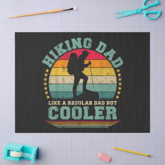 Grappige Wandelaar Vader Als Een Gewone Vader Wand Tissuepapier (Craft)