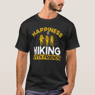 Grappige Wandelaar Wandelgeluk Is Wandelen Met Vri T-shirt