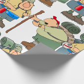 Grappige wandelaars Outdoor Adventure Camping Humo Cadeaupapier