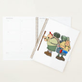 Grappige wandelaars Outdoor Adventure Camping Humo Planner (Display)
