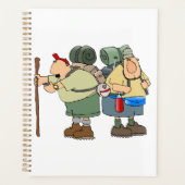 Grappige wandelaars Outdoor Adventure Camping Humo Planner (Voorkant)
