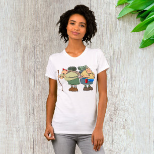 Grappige wandelaars Outdoor Adventure Camping Humo T-shirt