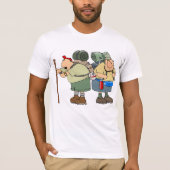 Grappige wandelaars Outdoor Adventure Camping Humo T-shirt (Voorkant)