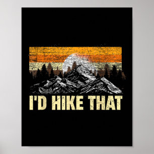 Grappige Wandelberg ID Wandel Daar Buiten Kamperen Poster
