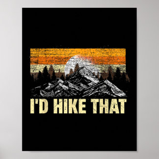 Grappige Wandelberg ID Wandel Daar Buiten Kamperen Poster