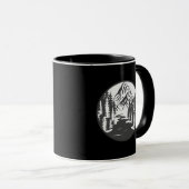 Grappige Wandelbergen - Forest Circle Tree Mok (Voorkant rechts)