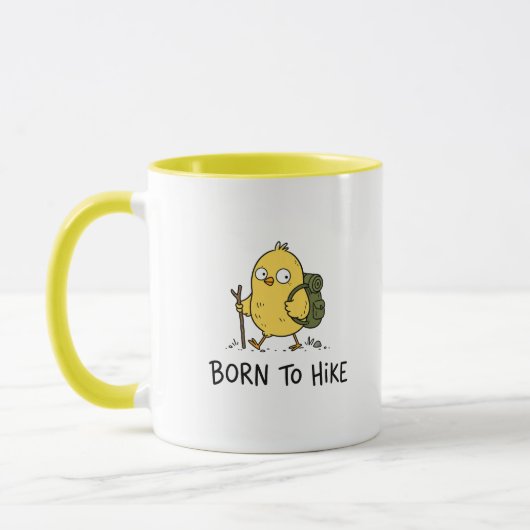 Grappige Wandelende Vogel Cartoon Mok (Links)