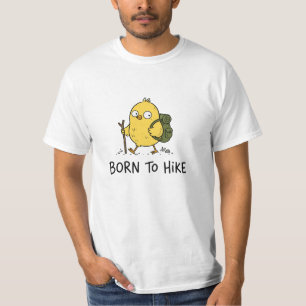 Grappige Wandelende Vogel Cartoon T-shirt