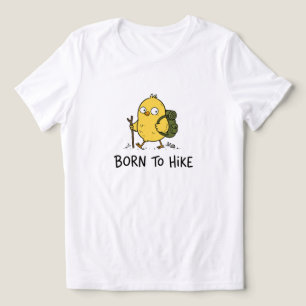 Grappige Wandelende Vogel Cartoon Tri-Blend Shirt