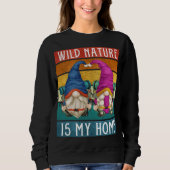 Grappige wandelkabouters met reisrugzak Retro Hiki Trui (Voorkant)