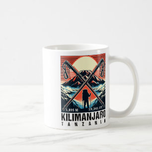 Grappige Wandelkunst Klom Mount Kilimanjaro Voor W Koffiemok